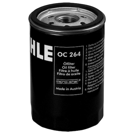 Mahle Oil Filter, Oc264 OC264